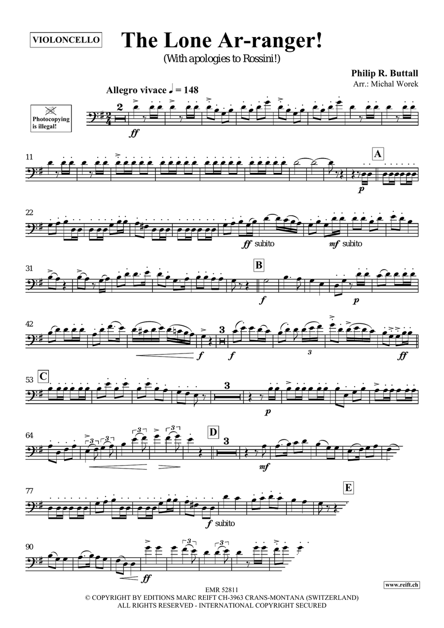The Lone Ar-ranger! Piano Accompaniment - Sheet Music page 4