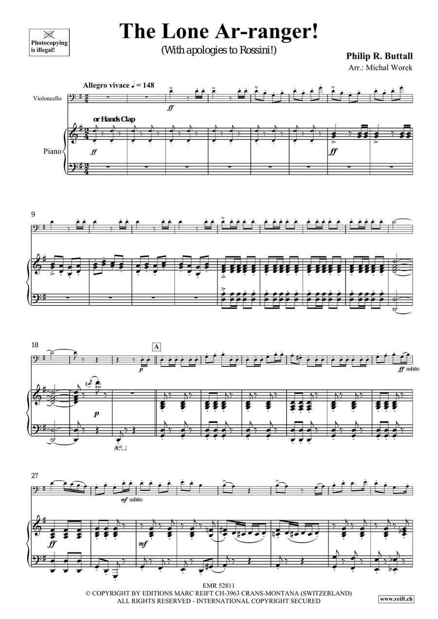 The Lone Ar-ranger! Piano Accompaniment - Sheet Music page 5