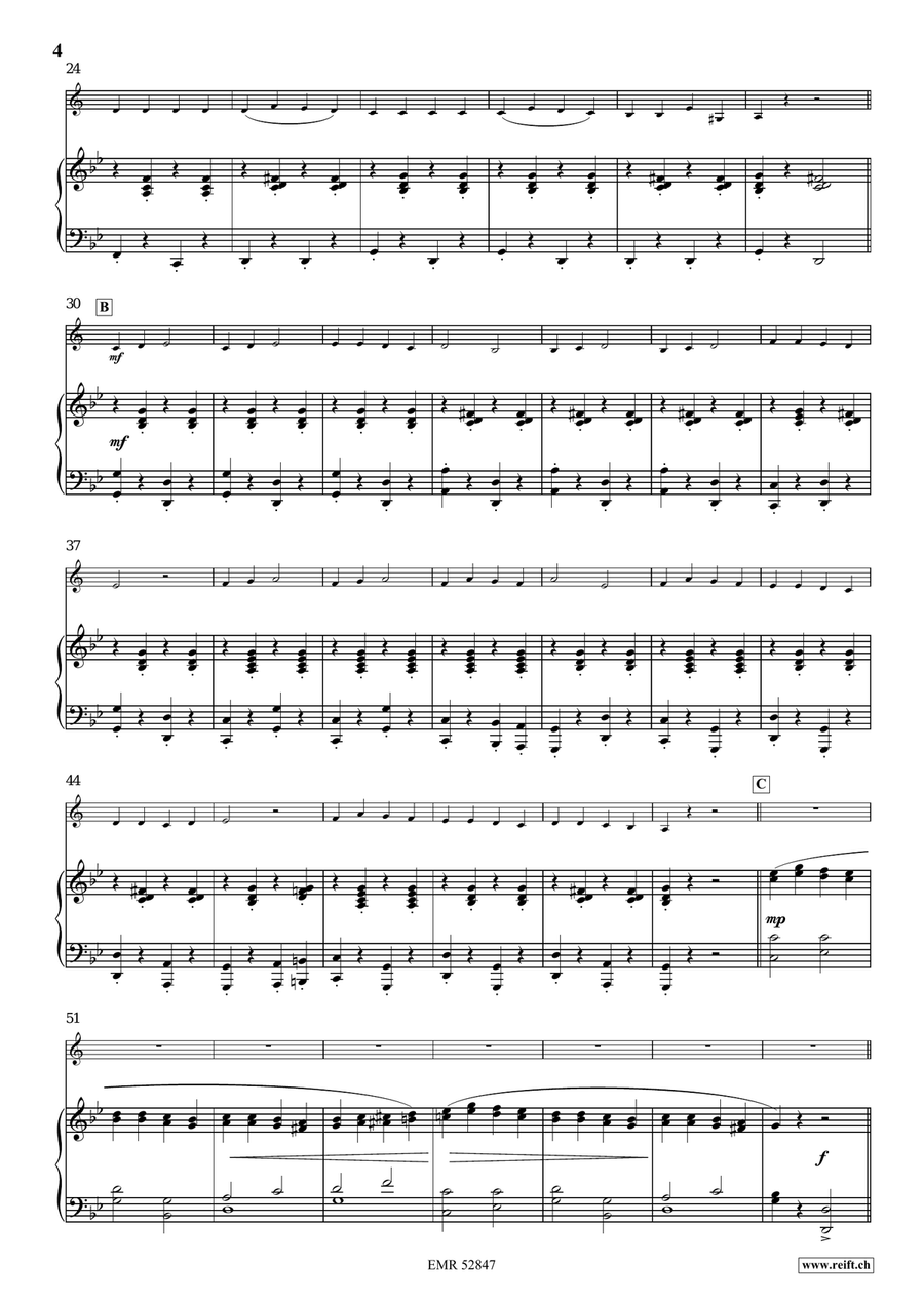 Ukrainian Folk Song Ukrainian Folk Song Bass Clarinet scores gallery preview page 5