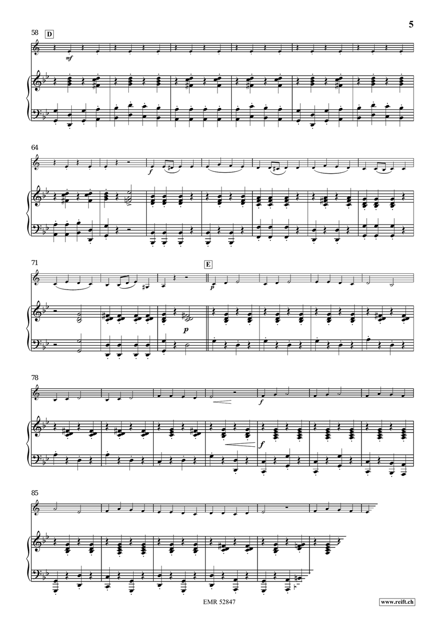 Ukrainian Folk Song Ukrainian Folk Song Bass Clarinet scores gallery preview page 6