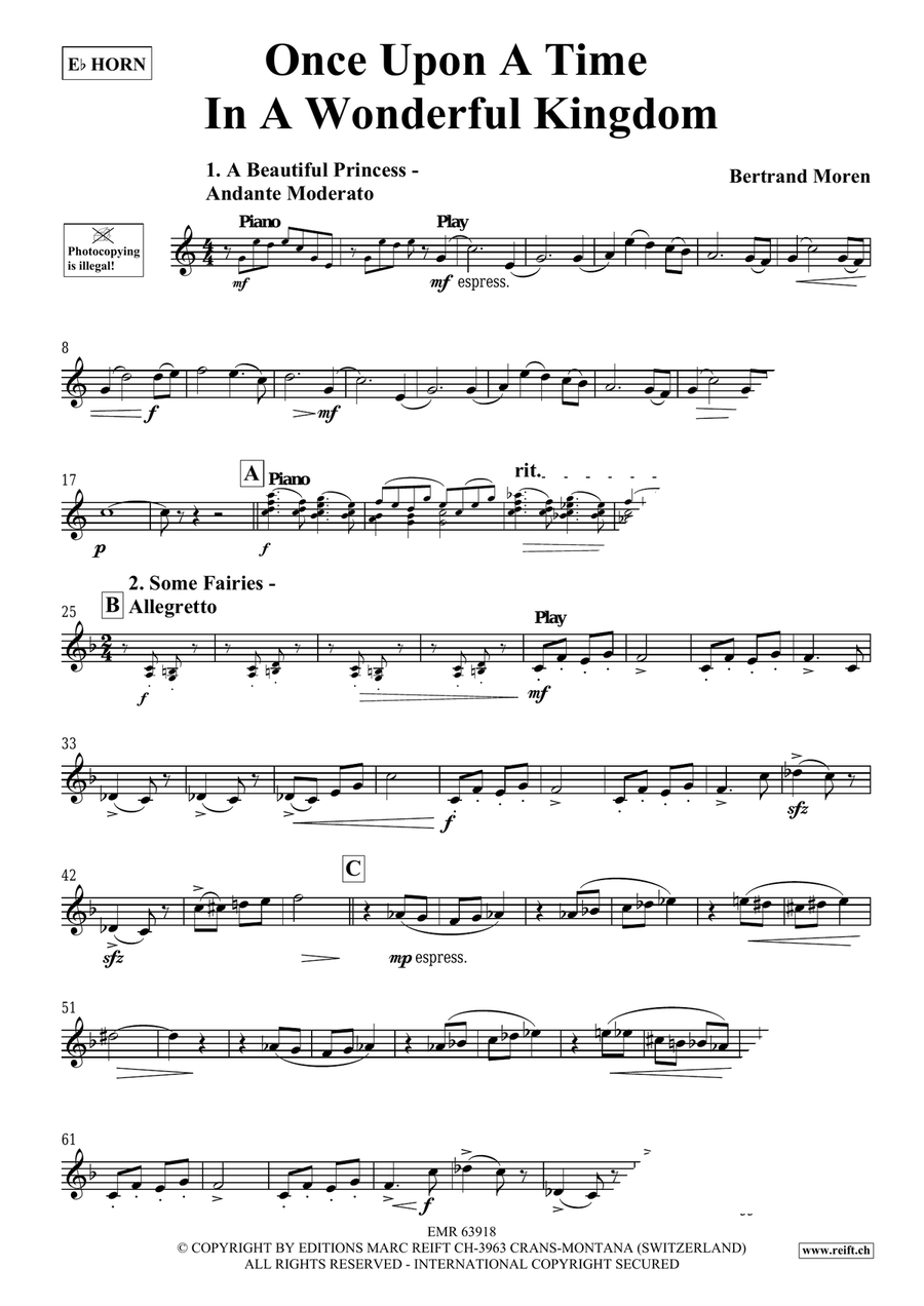 Once Upon A Time In A Wonderful Kingdom Horn scores gallery preview page 4