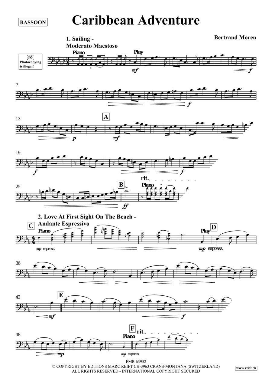 Caribbean Adventure Caribbean Adventure Bassoon Solo scores gallery preview page 4