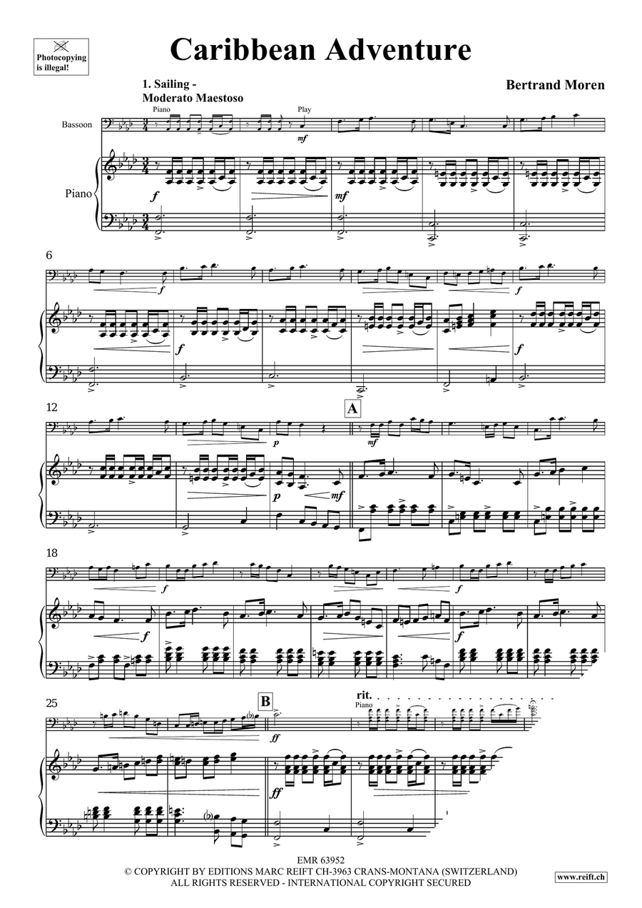 Caribbean Adventure Caribbean Adventure Bassoon Solo scores gallery preview page 5
