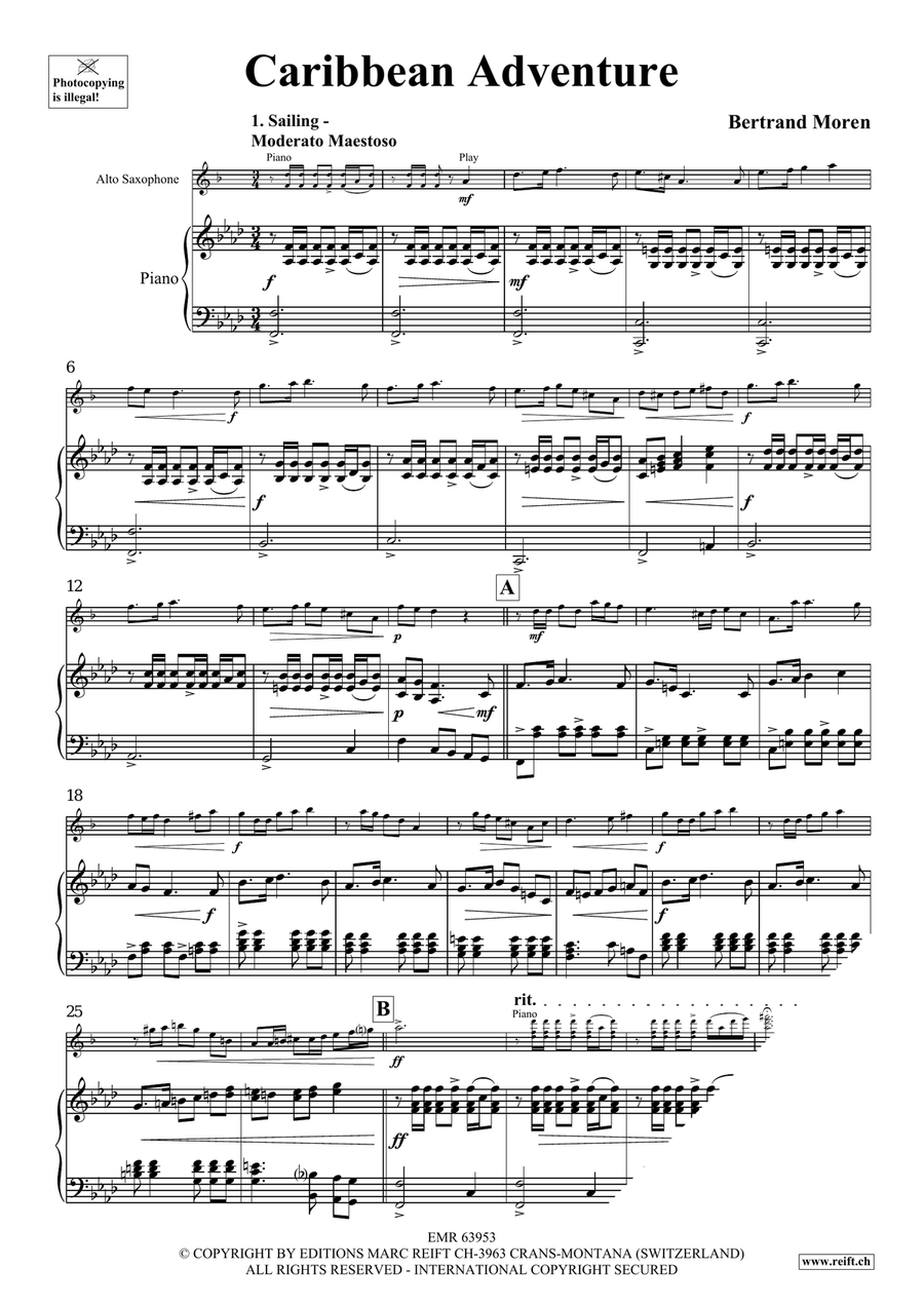 Caribbean Adventure Caribbean Adventure Alto Saxophone scores gallery preview page 5