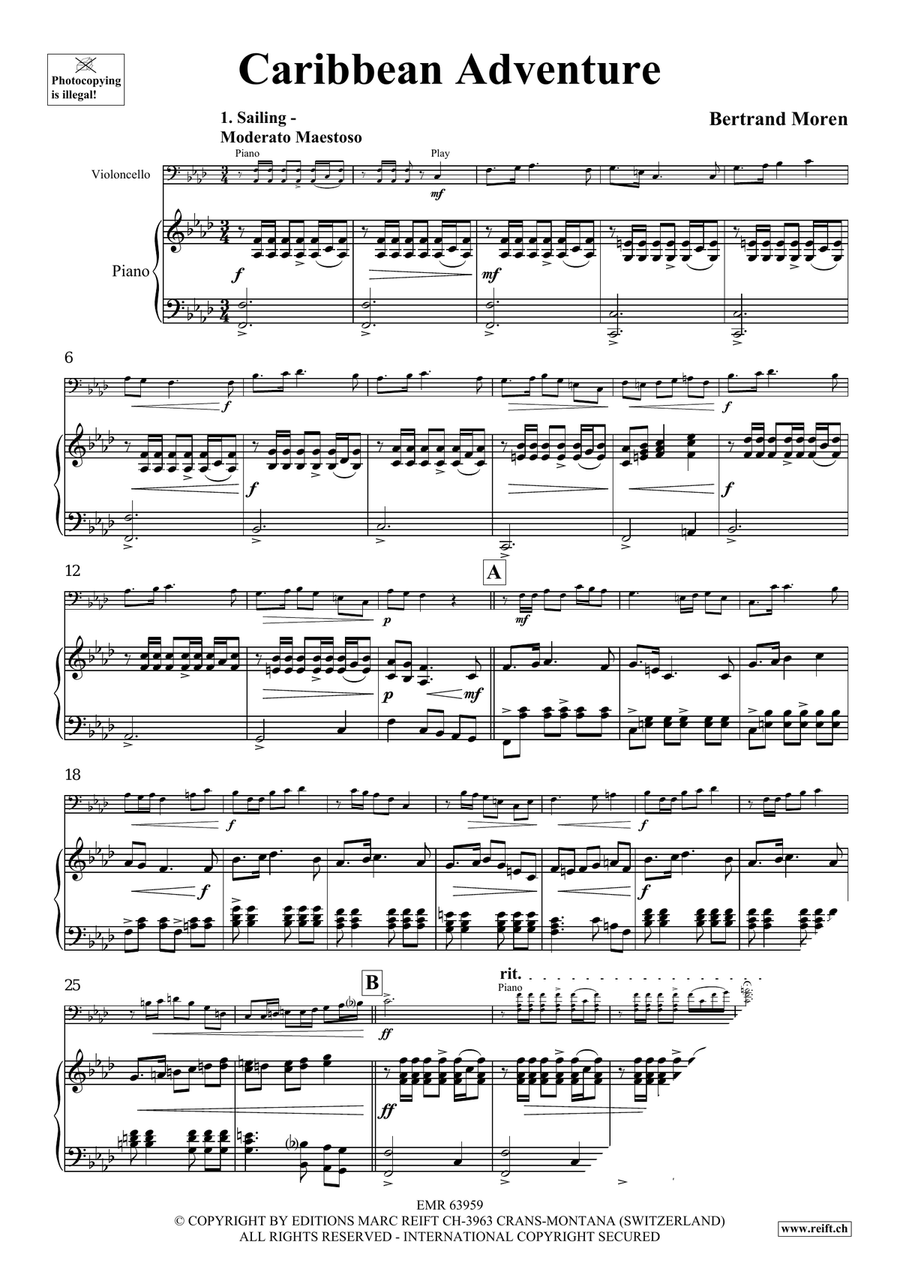 Caribbean Adventure Caribbean Adventure Piano Accompaniment scores gallery preview page 5