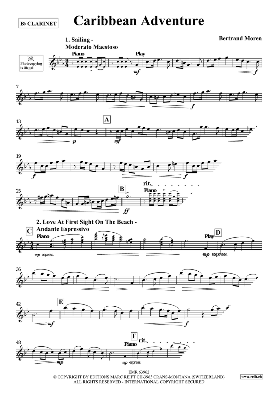 Caribbean Adventure Caribbean Adventure Clarinet Solo scores gallery preview page 4