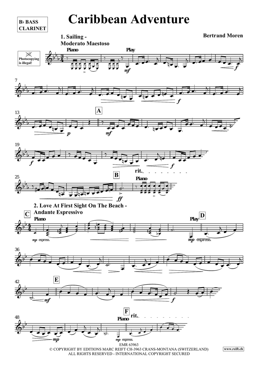 Caribbean Adventure Caribbean Adventure Bass Clarinet scores gallery preview page 4