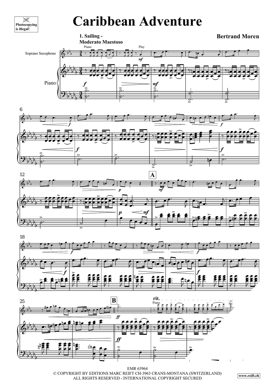 Caribbean Adventure Caribbean Adventure Soprano Saxophone scores gallery preview page 5