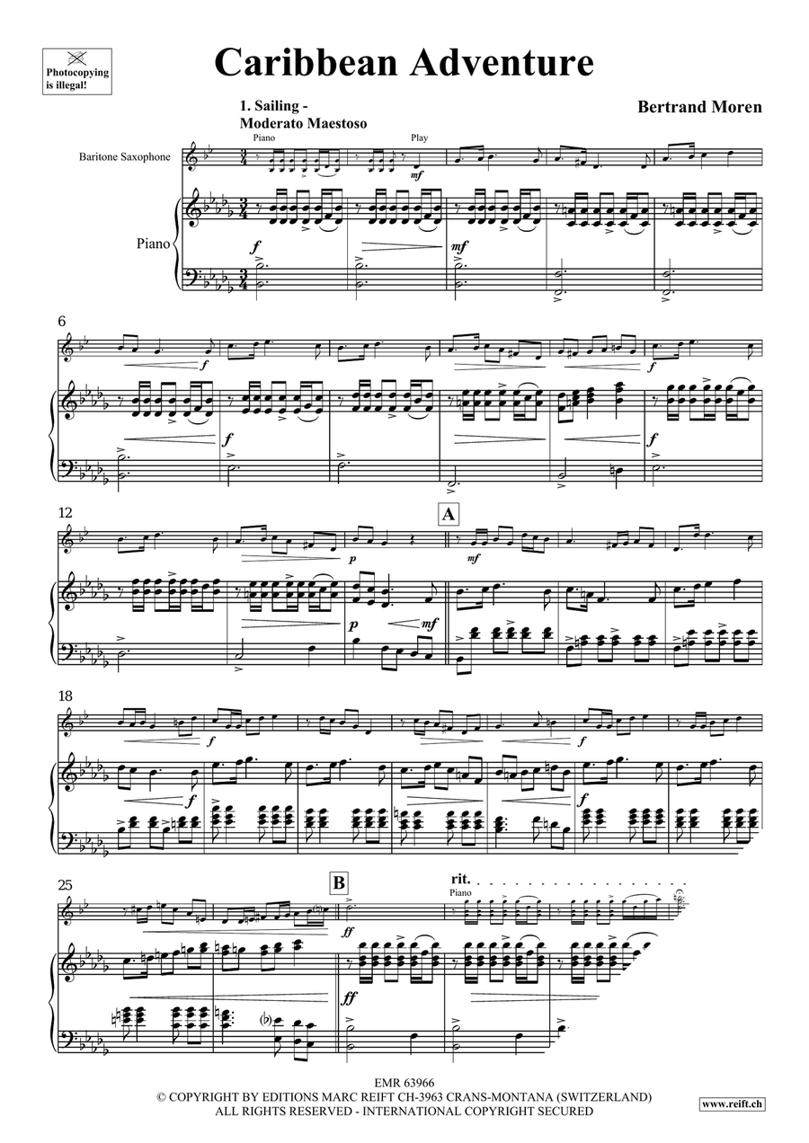 Caribbean Adventure Caribbean Adventure Baritone Saxophone scores gallery preview page 5