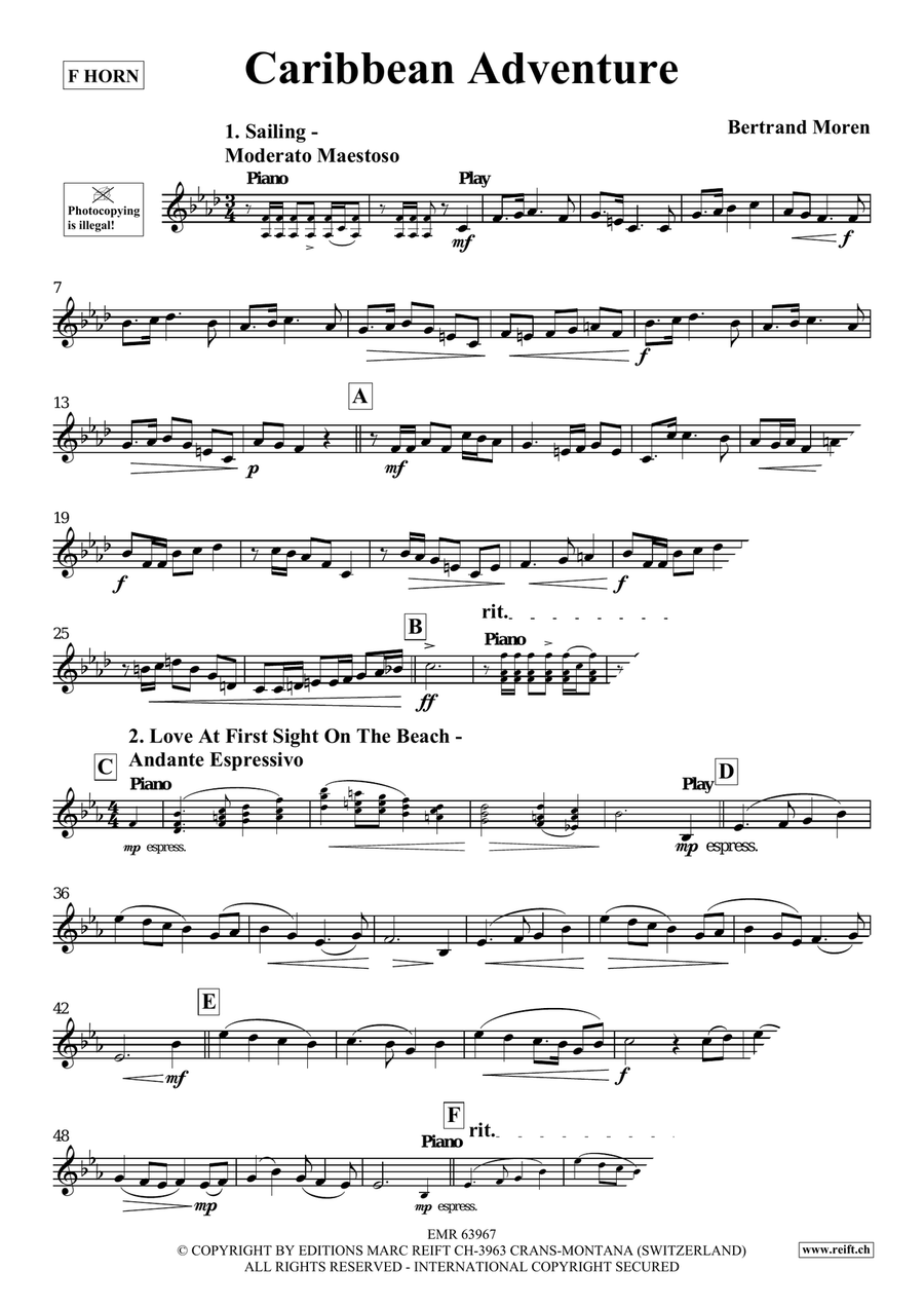 Caribbean Adventure Caribbean Adventure Horn scores gallery preview page 4