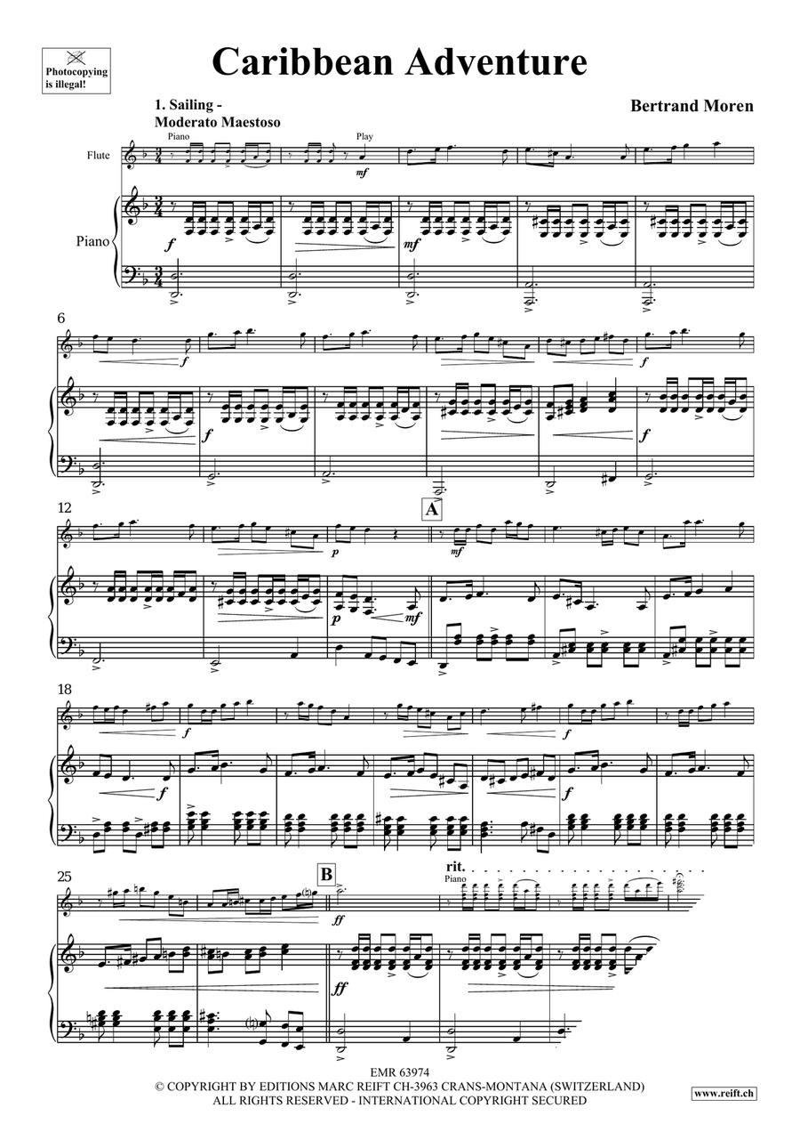 Caribbean Adventure Caribbean Adventure Flute Solo scores gallery preview page 5