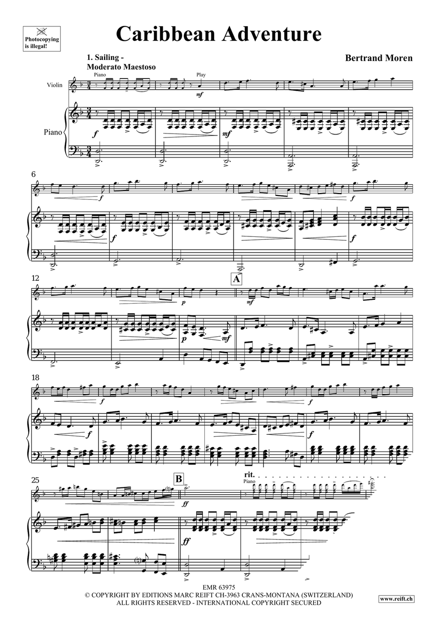 Caribbean Adventure Caribbean Adventure Violin Solo scores gallery preview page 4