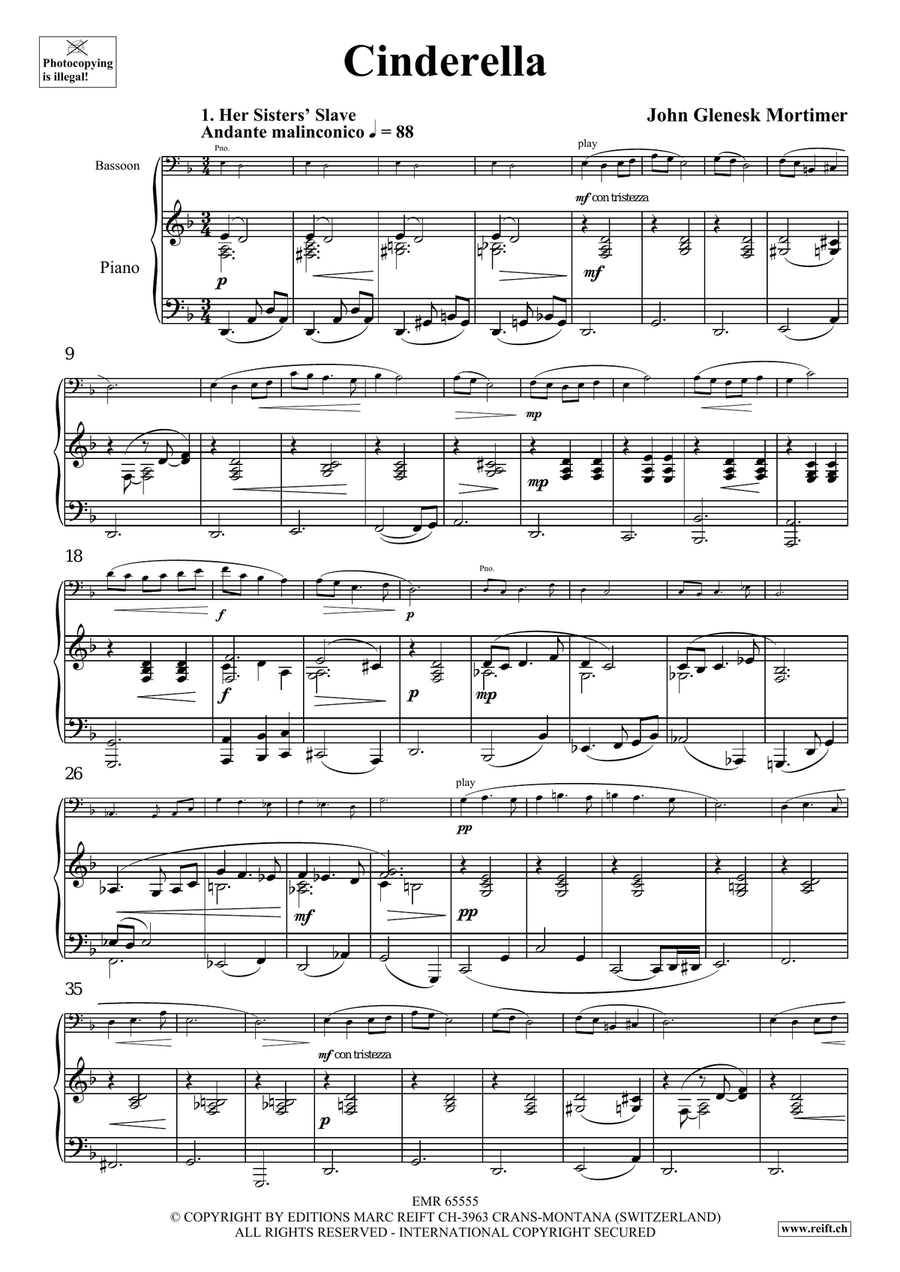 Cinderella Cinderella Bassoon Solo scores gallery preview page 4