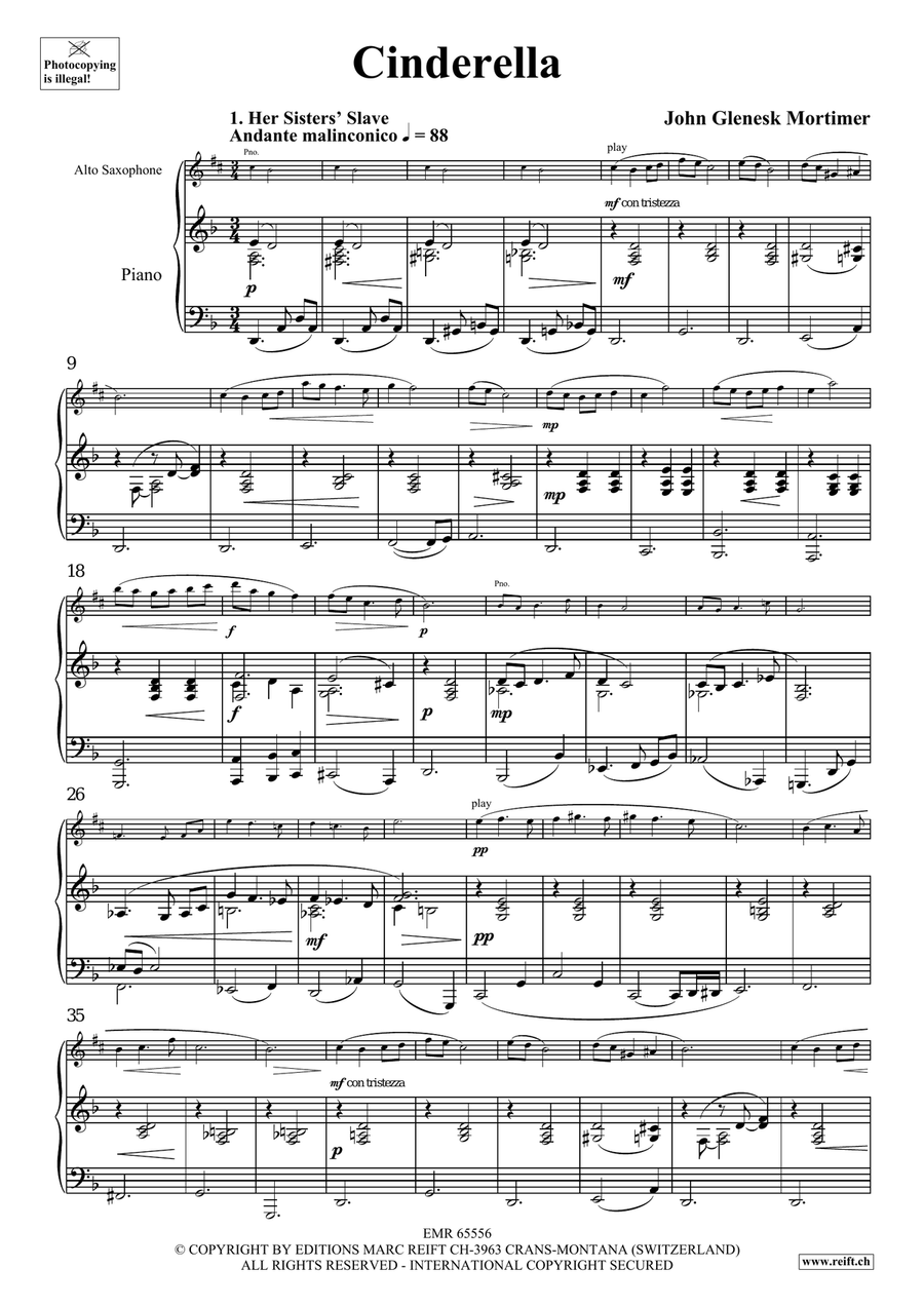 Cinderella Cinderella Alto Saxophone scores gallery preview page 4