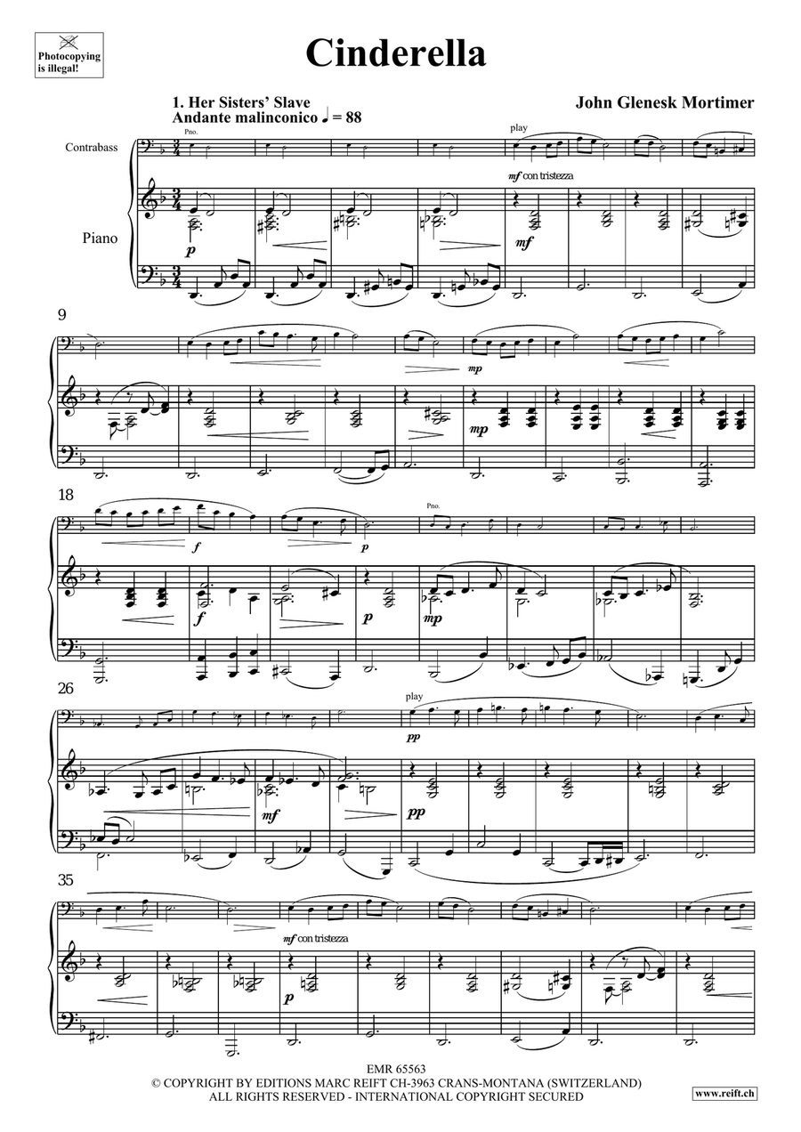 Cinderella Cinderella Double Bass scores gallery preview page 4