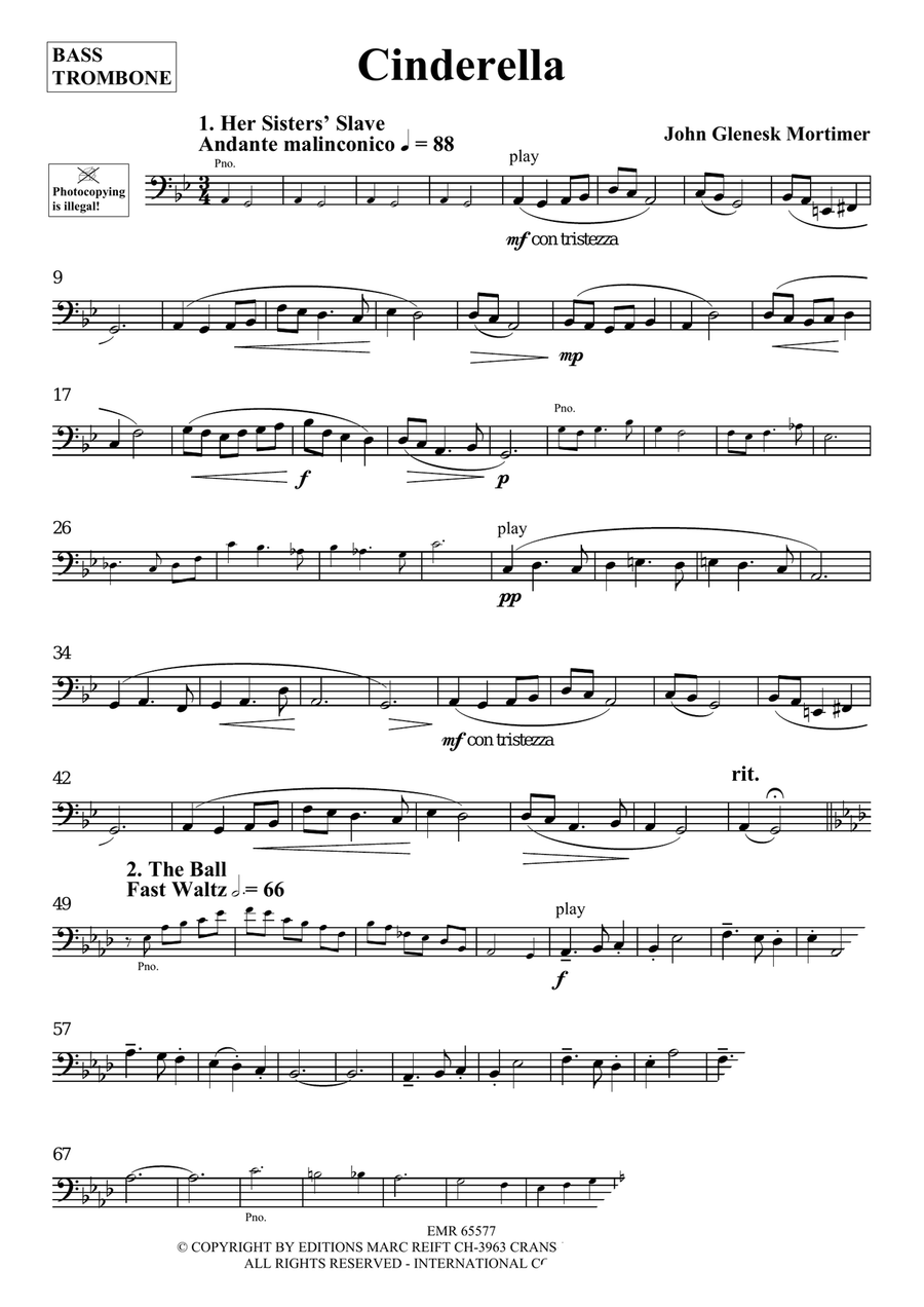 Cinderella Cinderella Bass Trombone scores gallery preview page 3