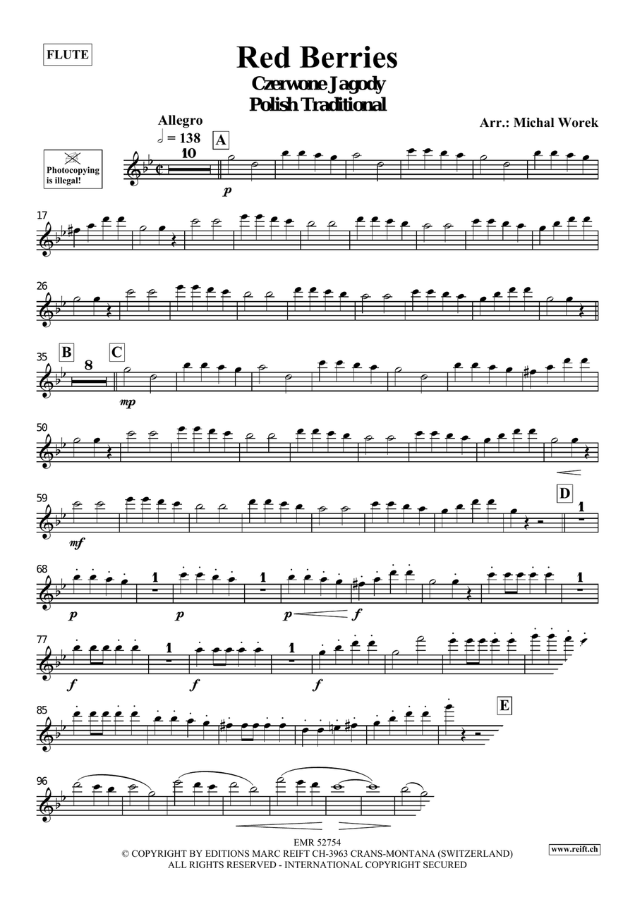 Red Berries Red Berries Flute Solo scores gallery preview page 3