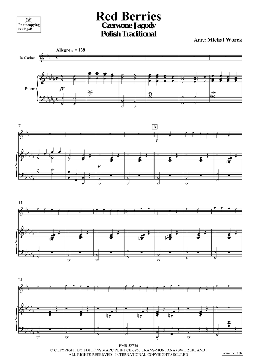 Red Berries Red Berries Clarinet Solo scores gallery preview page 4