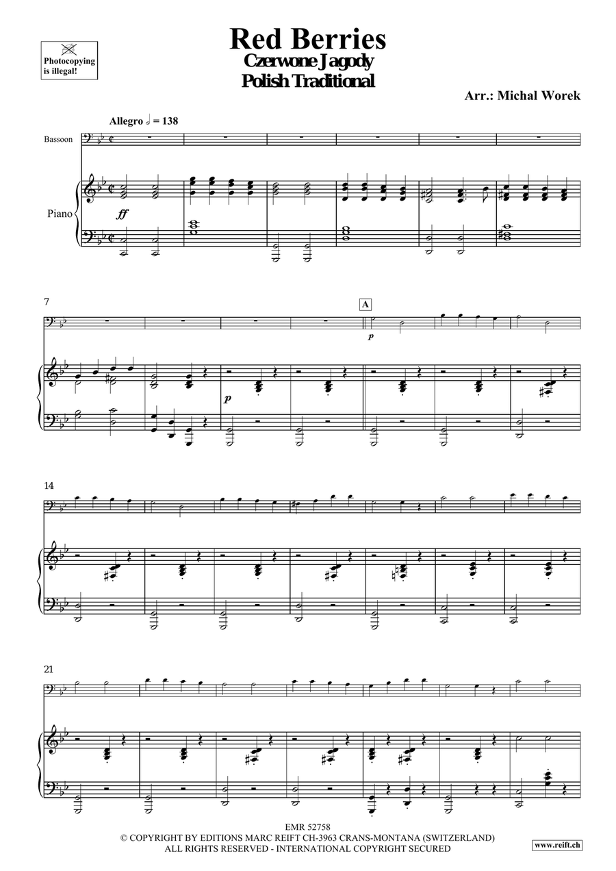 Red Berries Red Berries Bassoon Solo scores gallery preview page 4