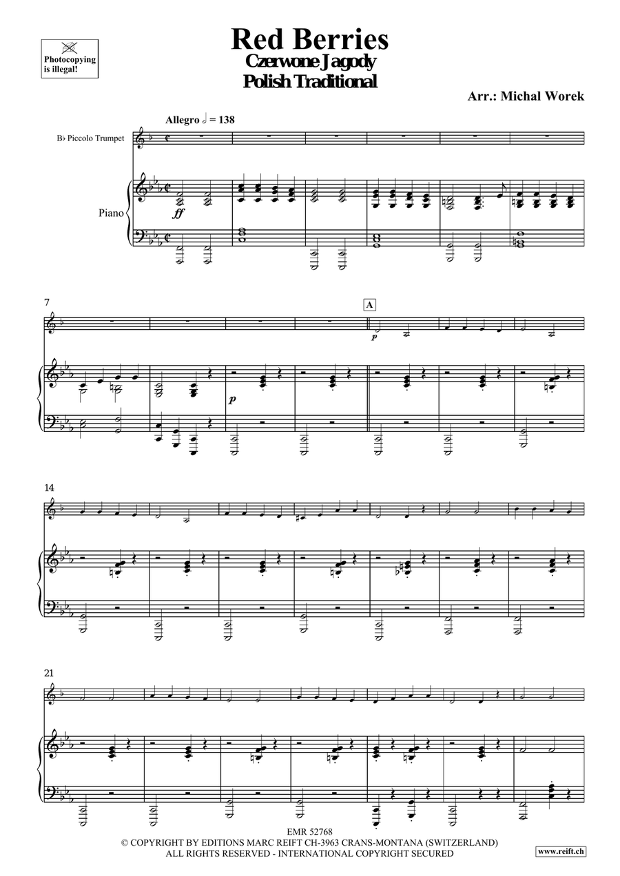 Red Berries Red Berries Piccolo Trumpet scores gallery preview page 4