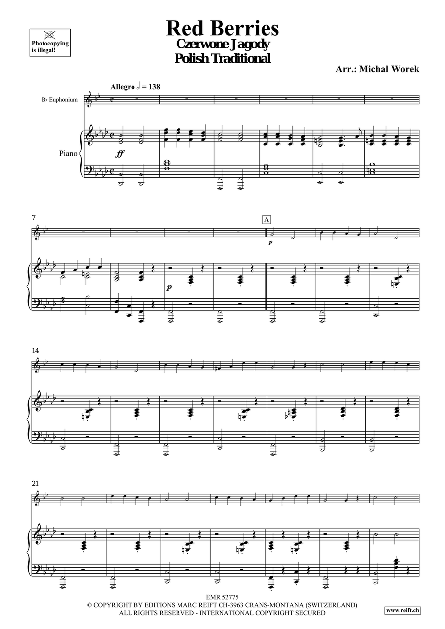 Red Berries Red Berries Euphonium scores gallery preview page 4