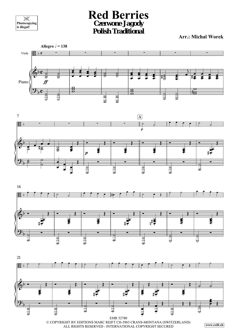 Red Berries Red Berries Piano Accompaniment scores gallery preview page 4
