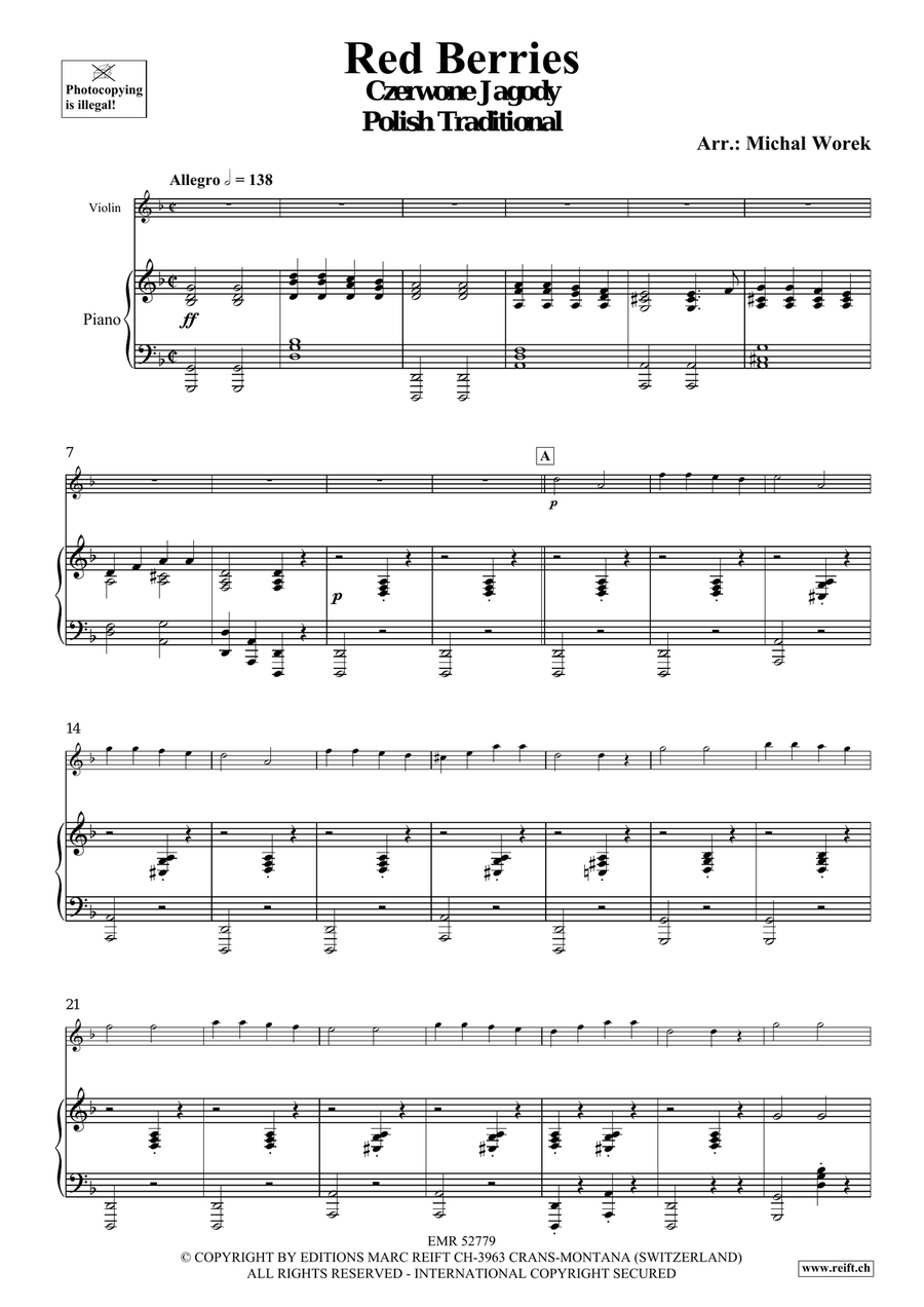 Red Berries Red Berries Violin Solo scores gallery preview page 4