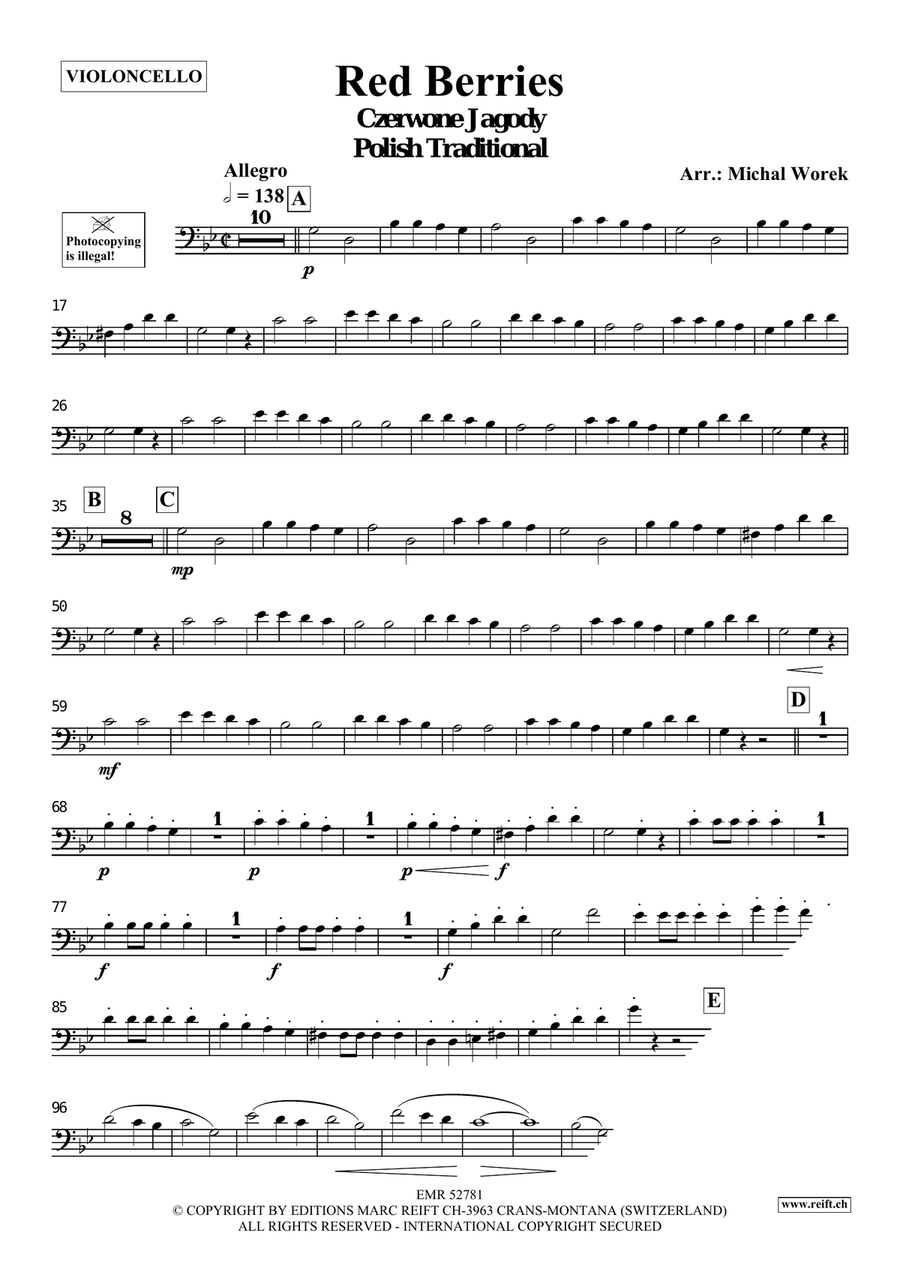 Red Berries Red Berries Piano Accompaniment scores gallery preview page 3
