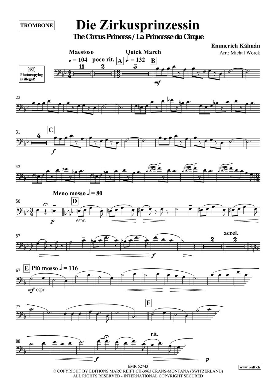Die Zirkusprinzessin Die Zirkusprinzessin Piano Accompaniment scores gallery preview page 3