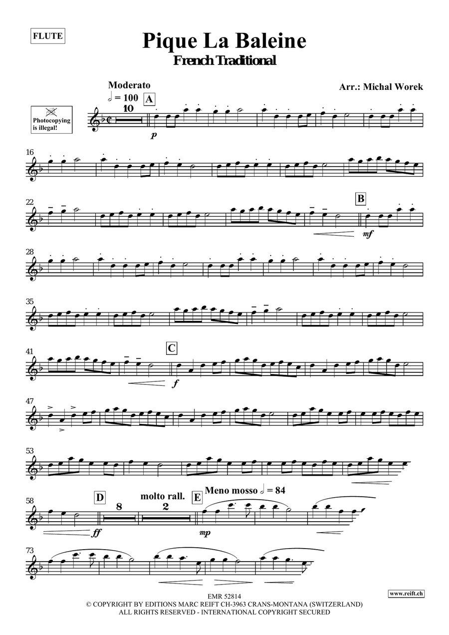 Pique La Baleine Pique La Baleine Flute Solo scores gallery preview page 3
