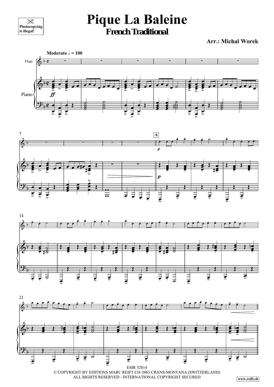 Pique La Baleine Pique La Baleine Flute Solo scores gallery preview page 4