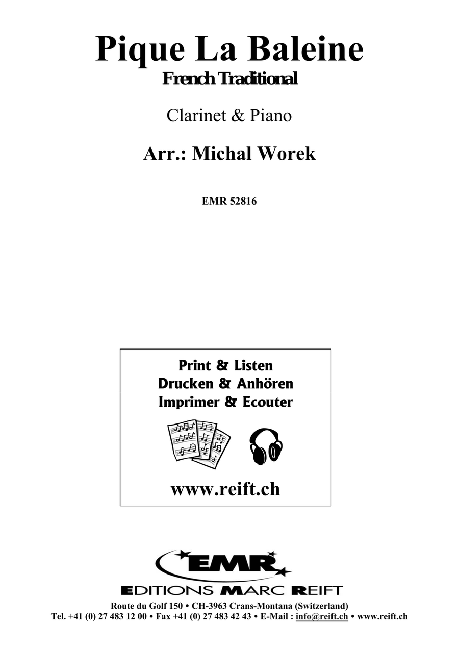 Pique La Baleine Pique La Baleine Clarinet Solo scores gallery preview page 2