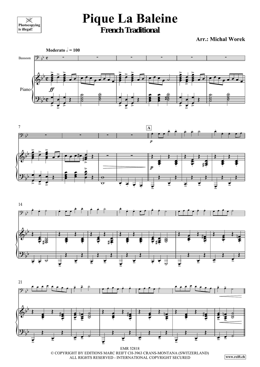 Pique La Baleine Pique La Baleine Bassoon Solo scores gallery preview page 4