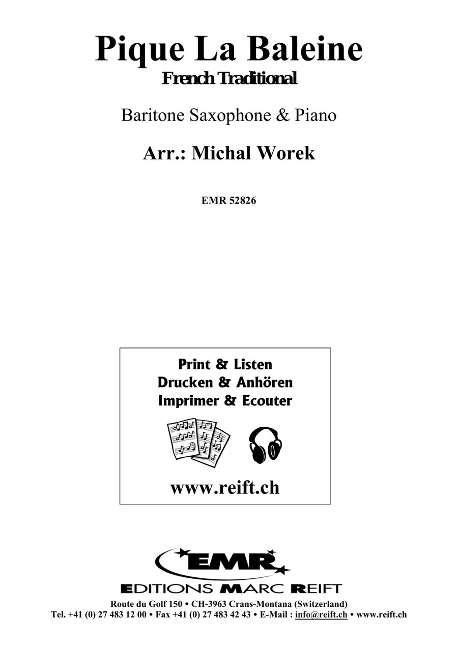 Pique La Baleine Pique La Baleine Baritone Saxophone scores gallery preview page 2