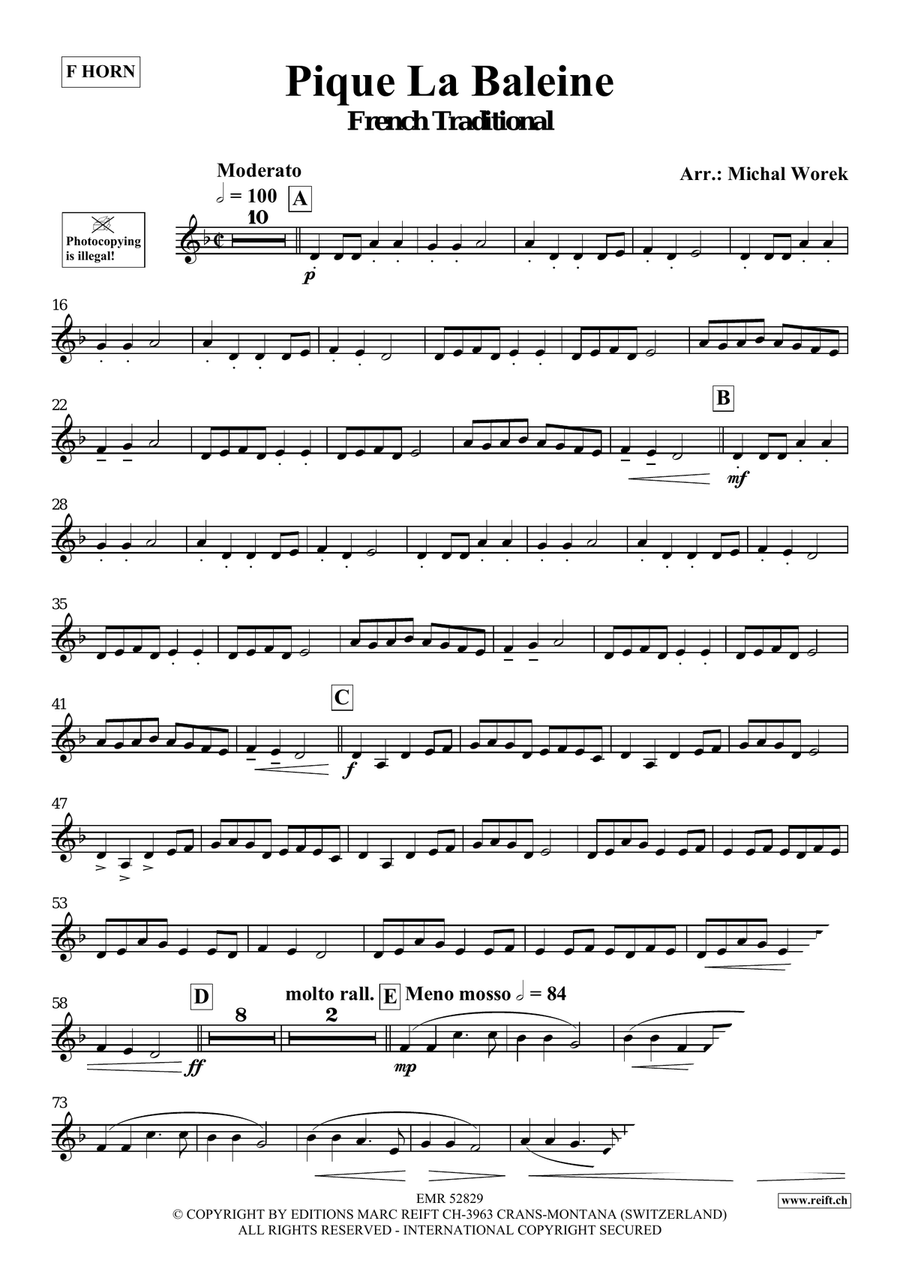 Pique La Baleine Pique La Baleine Horn scores gallery preview page 3