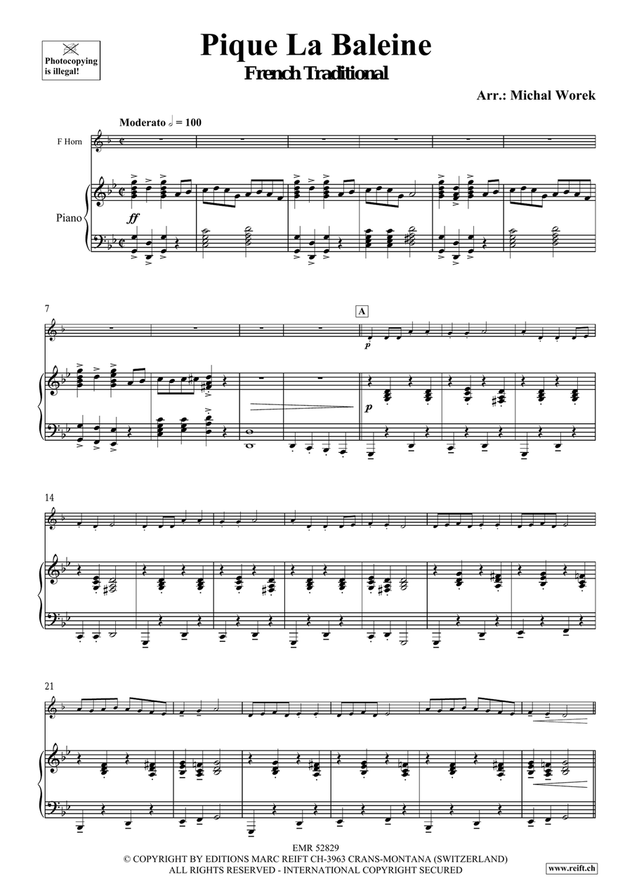 Pique La Baleine Pique La Baleine Horn scores gallery preview page 4
