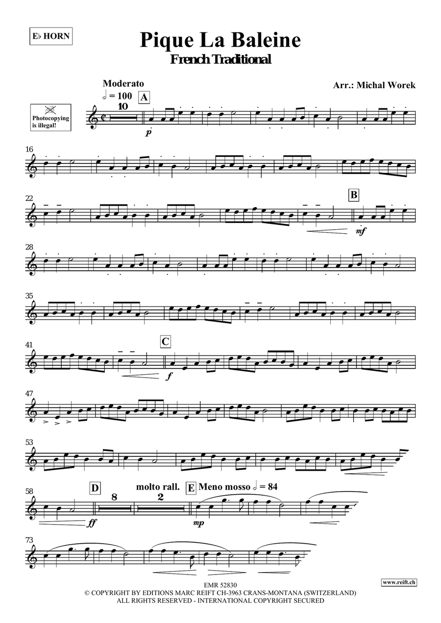 Pique La Baleine Pique La Baleine Horn scores gallery preview page 3