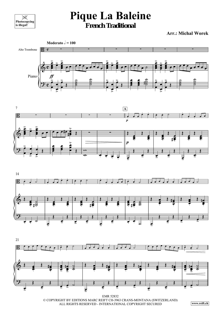 Pique La Baleine Pique La Baleine Piano Accompaniment scores gallery preview page 4