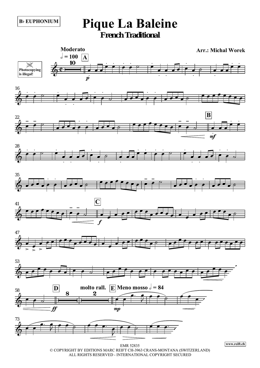 Pique La Baleine Pique La Baleine Euphonium scores gallery preview page 3