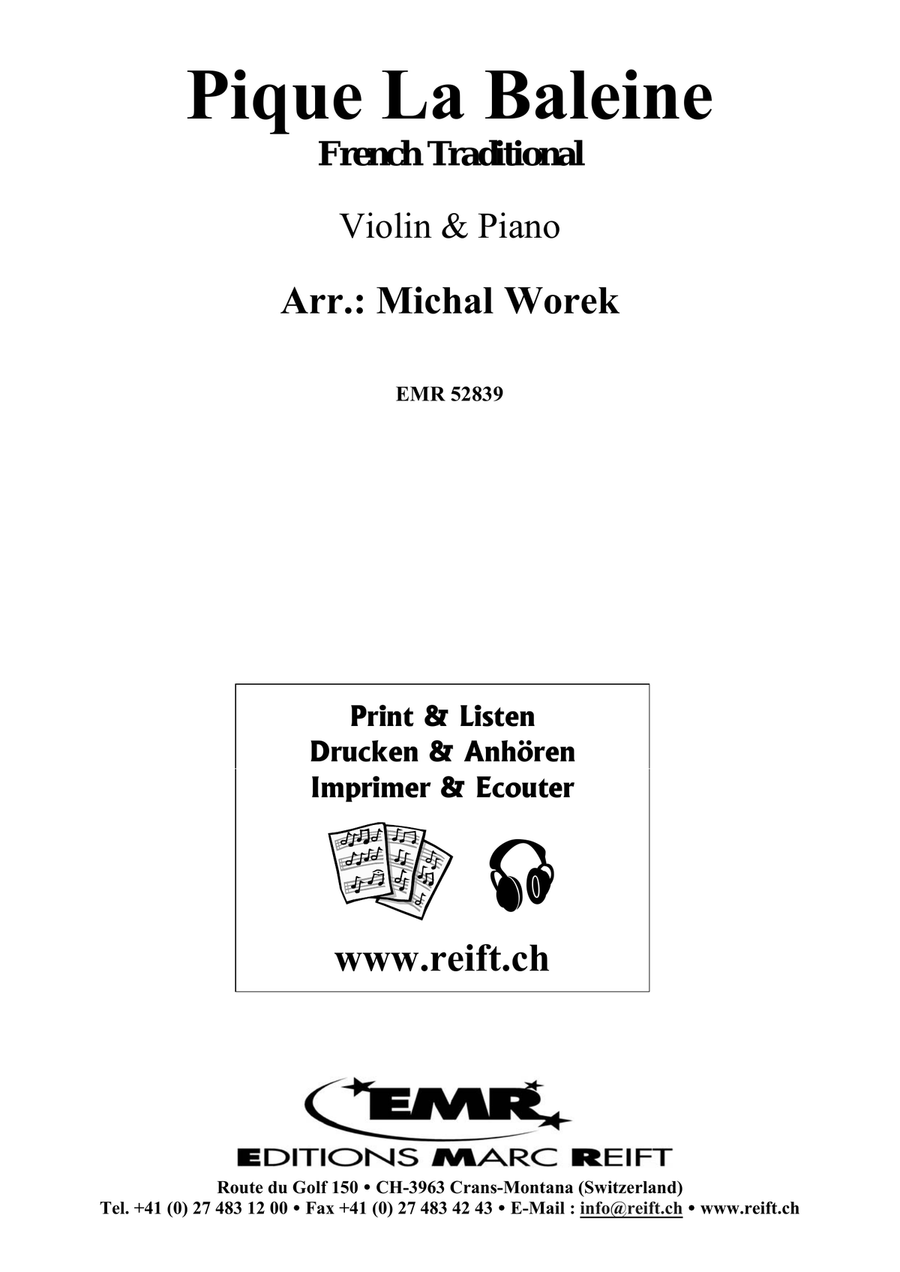 Pique La Baleine Pique La Baleine Violin Solo scores gallery preview page 2