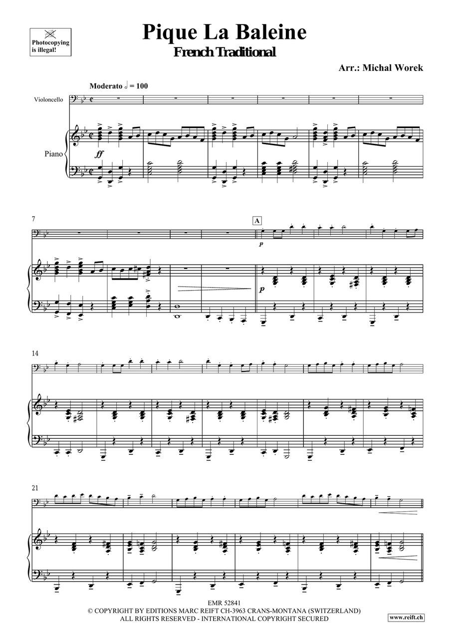 Pique La Baleine Pique La Baleine Piano Accompaniment scores gallery preview page 4
