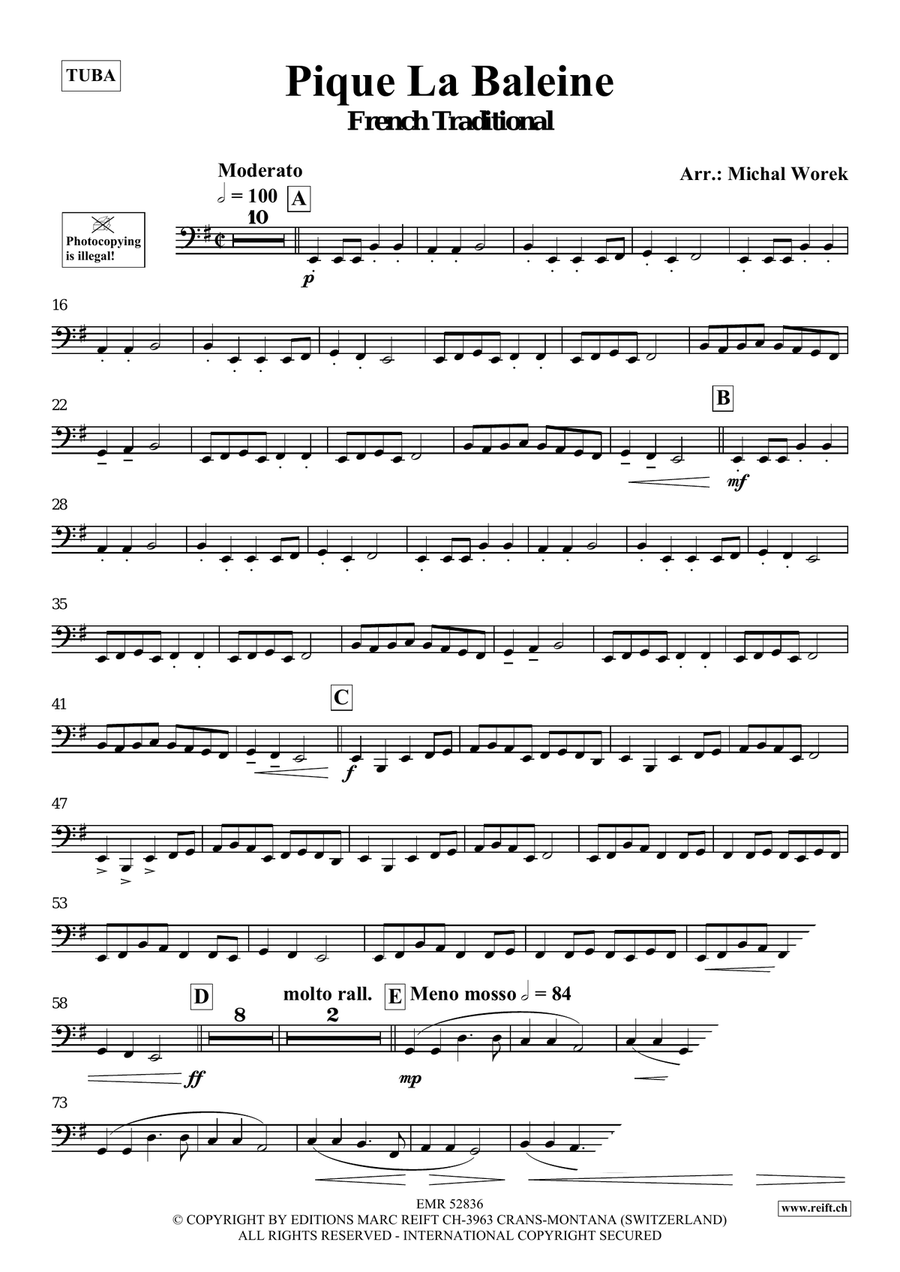 Pique La Baleine Pique La Baleine Double Bass scores gallery preview page 3