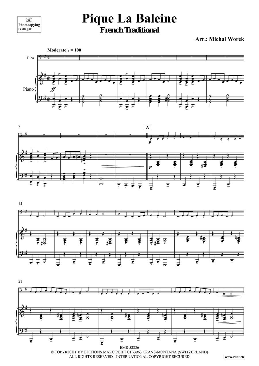 Pique La Baleine Pique La Baleine Double Bass scores gallery preview page 4