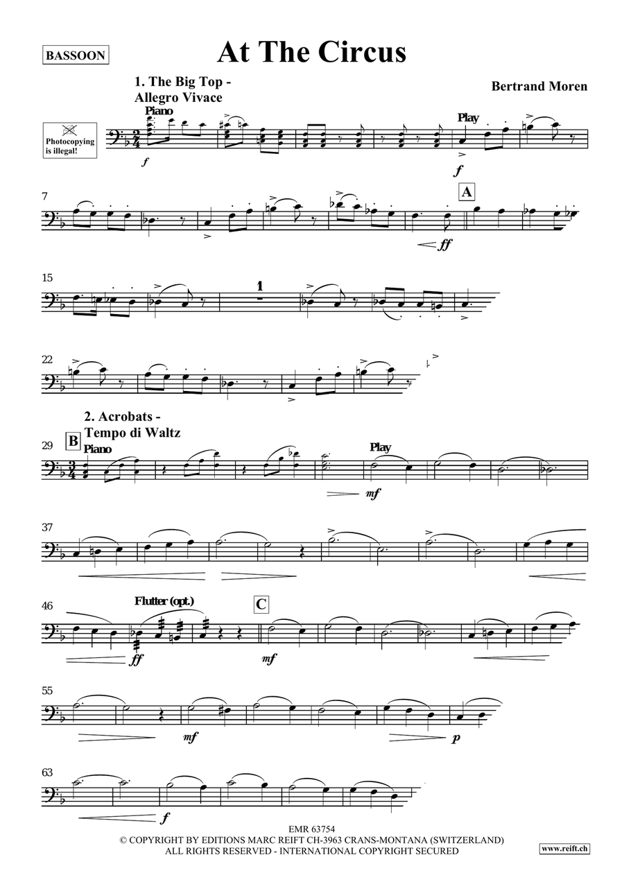 At The Circus At The Circus Bassoon Solo scores gallery preview page 4