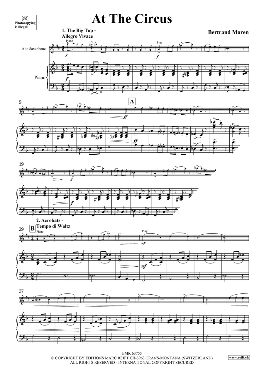 At The Circus At The Circus Alto Saxophone scores gallery preview page 5