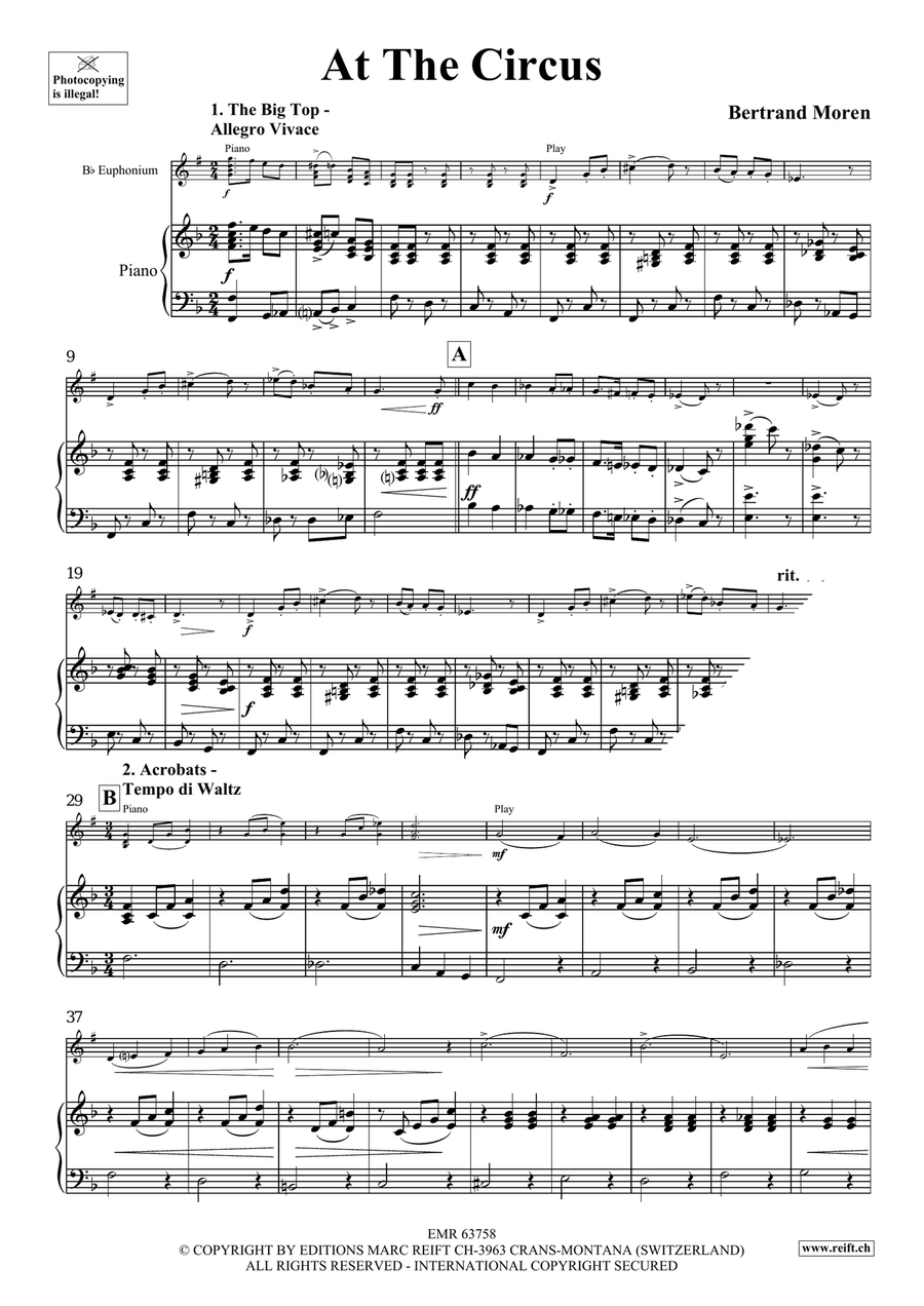 At The Circus At The Circus Euphonium scores gallery preview page 5