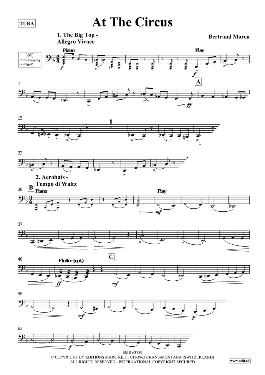At The Circus At The Circus Tuba scores gallery preview page 4