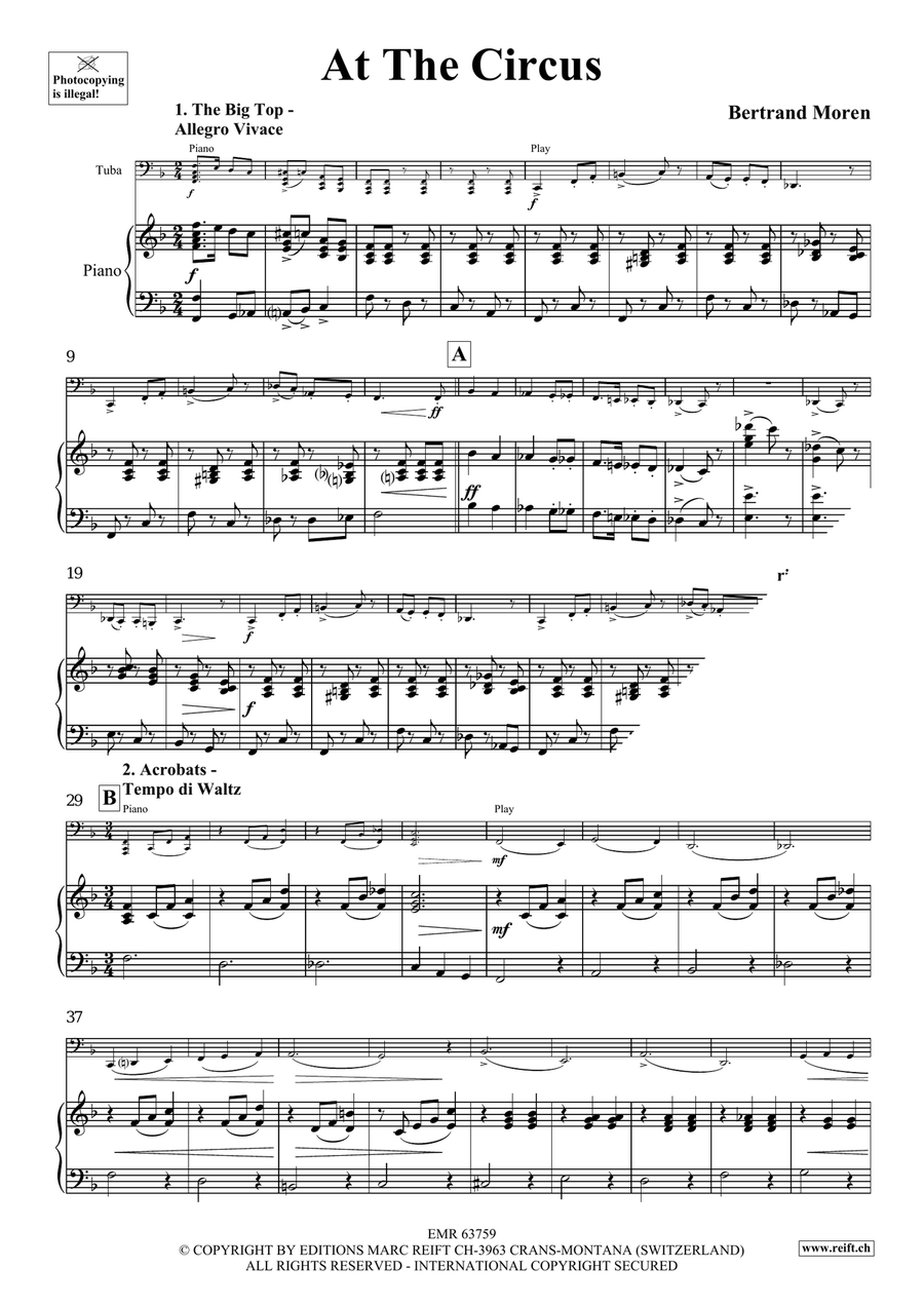 At The Circus At The Circus Tuba scores gallery preview page 5