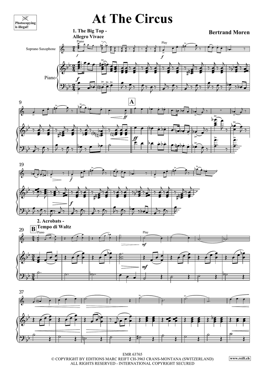 At The Circus At The Circus Soprano Saxophone scores gallery preview page 5