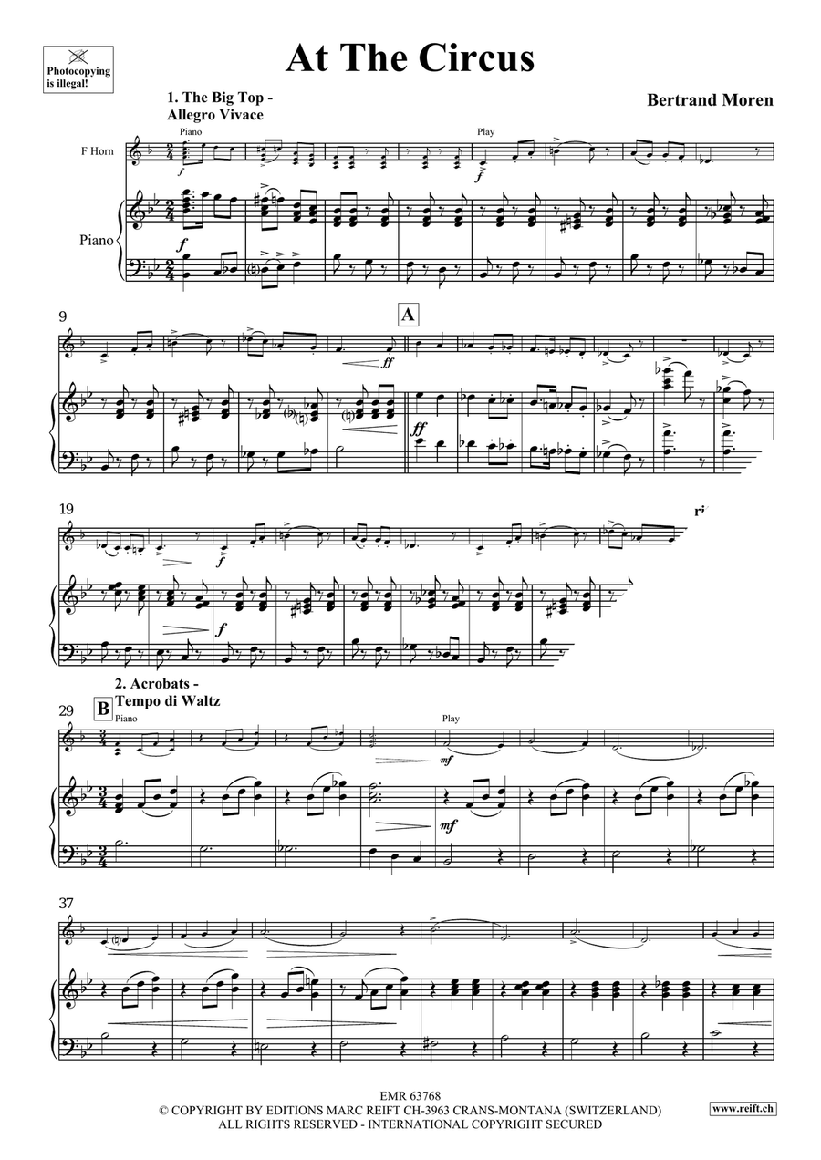 At The Circus At The Circus Horn scores gallery preview page 5
